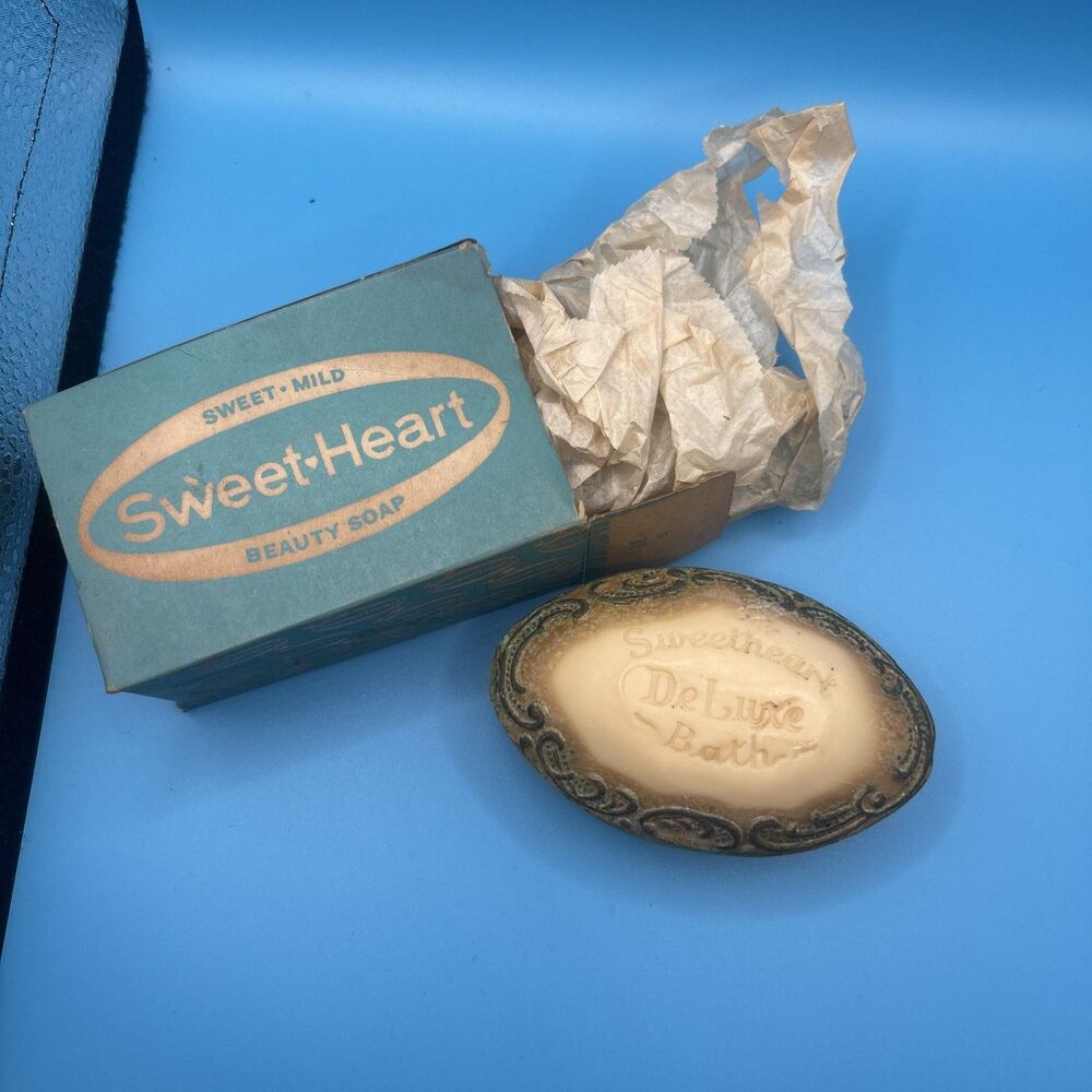 Vintage 1960s Sweet Heart Beauty Soap Manhattan Soap Co NOS